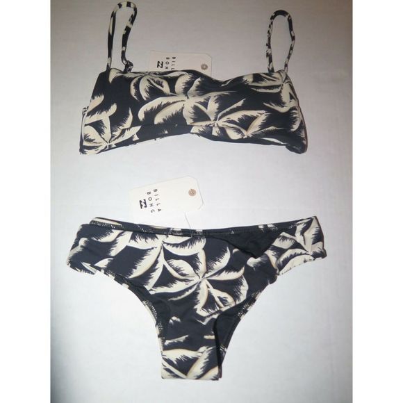 Billabong Sz S/8 Palm Side 2 Piece Swimsuit Hawaii Lo & Matching Bralette $94+ - Picture 6 of 8